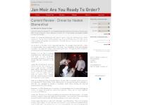 Are You Ready To Order? by Jan Moir and S Are You Ready To Order? by Jan Moir and S