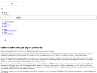 Armoured Brigade – Statement of the Commander