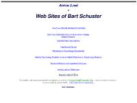 Websites of Bernard Schuster Listed at Arrive2.net