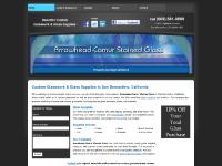   San Bernardino CA Custom Designed Stained Decorative Glass Doors Windows