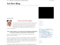 Tips on Art Deco Rings