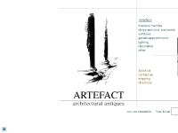 Artefact Architectural Antiques, Mantles, Stained Glass, Garden, Iron work.