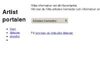 artistportalen. Låttexter och artister artistportalen. Låttexter och artister