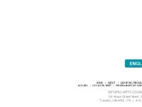 visa arts.on.ca data visa arts.on.ca data