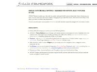 liten artsiteframework.com skärmbild