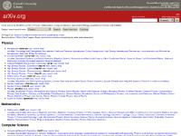 arxiv.org Cornell University, Library, "What's New" arxiv.org Cornell University, Library, "What's New"