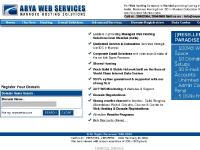 aryawebs.com Dedicated Web Hosting, E-mail Solutions Mumbai, Web Hosting Services