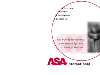 asaint - ASA International Ltd. asaint - ASA International Ltd.