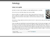 Läran om språk at Askology