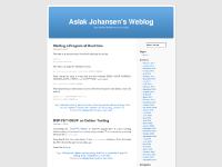 Aslak Johansen's Weblog | Just another WordPress.com weblog