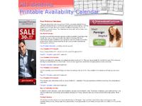 Free Printable Calendars from ASP Availability Calendar Free Printable Calendars from ASP Availability Calendar