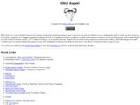  mirror, alpha.gnu.org:/gnu/aspell, ChangeLog, Devel Docs