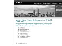 aspire.se Strategirådgivning, Förändringsledning, Projektledning