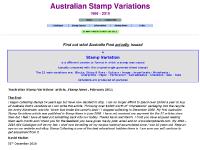 Australian Stamp Variations