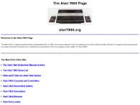 The Atari 7800 Page The Atari 7800 Page