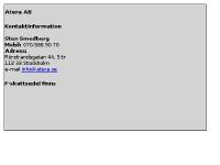 statistik för atera - Kontaktinformation Atera
