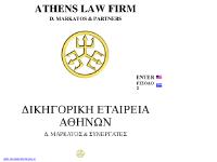 ATHENS LAW FIRM ATHENS LAW FIRM