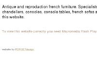 :: LA MAISON : Antique Beds : Reproduction Beds : Antique Furniture : Reproduction Furniture :: :: LA MAISON : Antique Beds : Reproduction Beds : Antique Furniture : Reproduction Furniture ::