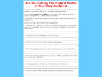 Auction Revolution eBay Seller's Quiz