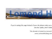 aucu.co.uk Lomond Hosting Holding Page aucu.co.uk Lomond Hosting Holding Page