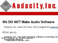 Audacity, Inc Audacity, Inc