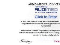 Puretone Audimed Tinnitus Systems