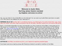 Audio-Bible Welcome Page