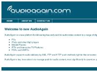 AudioAgain.com :: Welcome to new AudioAgain
