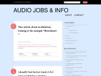 audiojobs.wordpress.com Audio Jobs & Info, 23 Jul, Composer Info audiojobs.wordpress.com Audio Jobs & Info, 23 Jul, Composer Info