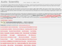 Audio Scientific - Audio Expertise for Digital World Audio Scientific - Audio Expertise for Digital World