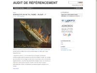 audit-de-referencement.fr Audit de référencement, Pénalité Google, browse ↓
