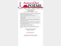 aujourdhui-poeme.fr la une du mois, rédaction, archives