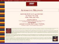 AUTOMOTIVE MILEPOSTS™ | Classic Car Restoration Data and History