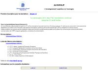 auversup.org Universit&eacute; Blaise PASCAL, L.M.D.E., S.M.E.R.R.A.