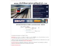 AVE Barcelona Madrid | Informacion sobre horarios, venta de billetes, tarifas, incidencias