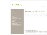 B CAPITAL PARTNERS B CAPITAL PARTNERS