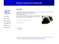 Om BEC - Barsoum Engineering Consulting Om BEC - Barsoum Engineering Consulting
