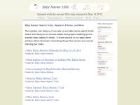 Top 1000 Baby Names - Updated Data, Tools, and Graphs