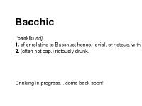 bacchic.co.uk