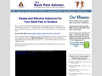 liten back-pain-advisor.com skärmbild liten back-pain-advisor.com skärmbild