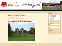 Välkommen till Backa Västergård Välkommen till Backa Västergård