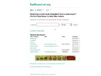 Bad Buyer List - online fraud buyer, ebay blacklist sharing Bad Buyer List - online fraud buyer, ebay blacklist sharing
