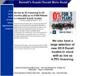 Barnett's Suzuki Ducati Moto Guzzi