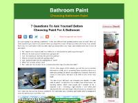 Bathroom Paint - What Do I Need To Know Before I Start?