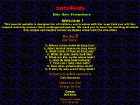 Bat Quiz, Bat books, Other great links to bat sites, bats4kids privacy policy  Bat Quiz, Bat books, Other great links to bat sites, bats4kids privacy policy