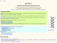 Bob Bruner's Chemistry and Molecular Biology Resources