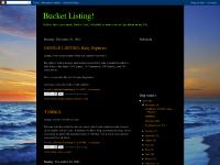Bucket Listing!
