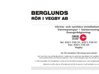 Startsida | Berglunds rör i vegby ab värmepumpsinstallation vvs-installatör bergvärmepump