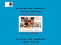 Berliner Tage für Alte Musik - Programm 2010