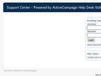Login into Your Account - Support Center - Powered by ActiveCampaign Help Desk Software
